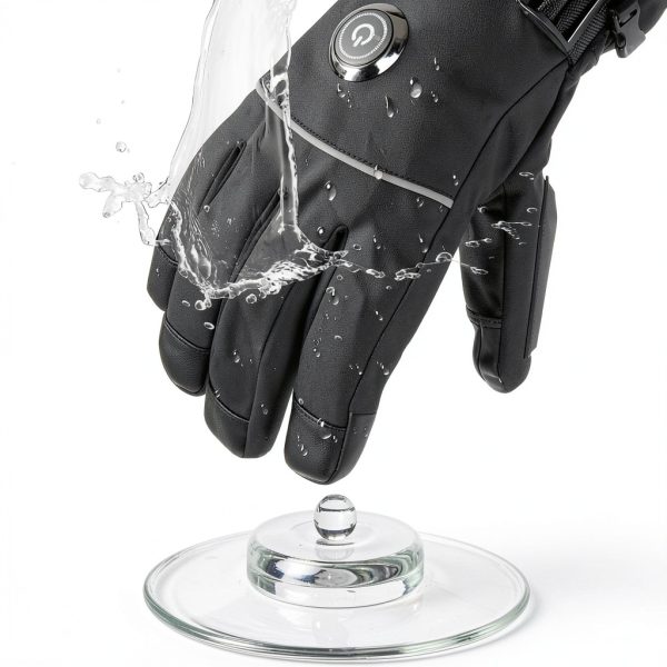 PEKWZIZ Heated Gloves Rechargeable Black Mens Winter Sports-3