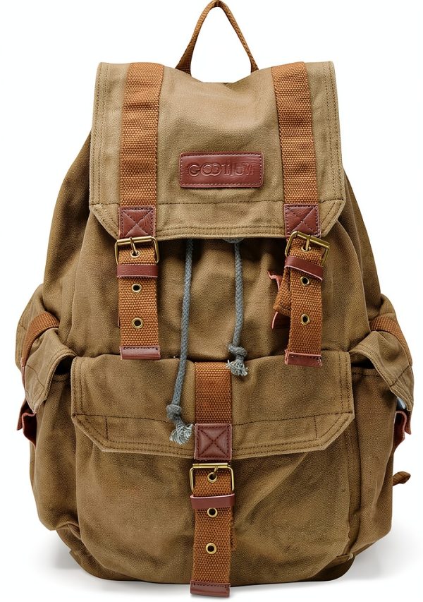 Gootium Canvas Backpack Durable Vintage Daypack For Adults-0