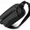 tomtoc Sling Bag X-Pac Black 1.5L RFID Travel Daypack-0