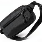 tomtoc Sling Bag X-Pac Black 1.5L RFID Travel Daypack-0