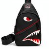 Nylon Crossbody Bag Unisex Lightweight Secure Zipper Closure-3
