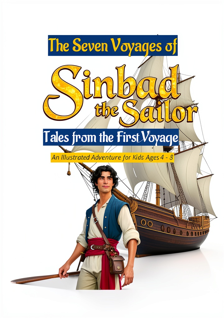 Tales from the Seven Seas book cover showing medieval and sea-themed illustrations