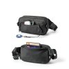 tomtoc Sling Bag X-Pac Black 1.5L RFID Travel Daypack-5