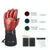 PEKWZIZ Heated Gloves Rechargeable Black Mens Winter Sports-1