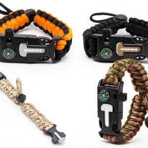 Smithok Paracord Survival Bracelet Multi-Color-0