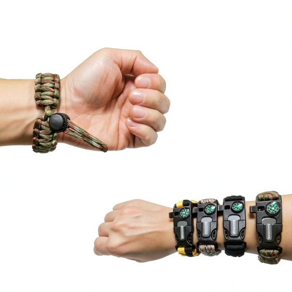 Smithok Paracord Survival Bracelet Multi-Color-2
