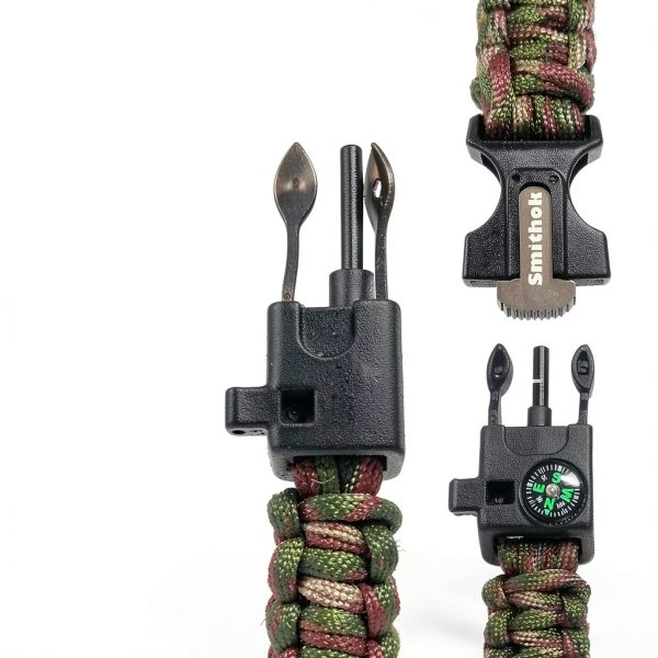 Smithok Paracord Survival Bracelet Multi-Color-3