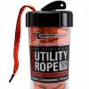 Rapid Rope Flat Tactical Paracord 120ft Black 1100lb Strength-1