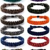 Paracord Survival Bracelet Set 12pcs Multi‑Color Outdoor Gear for Boys-0