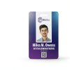 Custom Print Employee ID Badge, Double Sided with Name, Photo, Logo, and Barcode – Unique Photo ID Card Solution (ID Vertical)-1