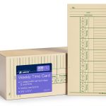Adams Time Cards Weekly Two‑Sided Overtime Manila Print 200‑Count-0