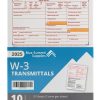 W3 Transmittal Tax Forms 2025, 10 Form W-3 Summary Laser Forms for Transmittal of Wage and Tax Statements, W-3 Forms, Compatible with QuickBooks and Accounting Software, 10 Pack-0