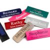 1"X3" Employee Personalized Name Tag Badge Pin or Magnet Attachment Customized Identification Engraved-1