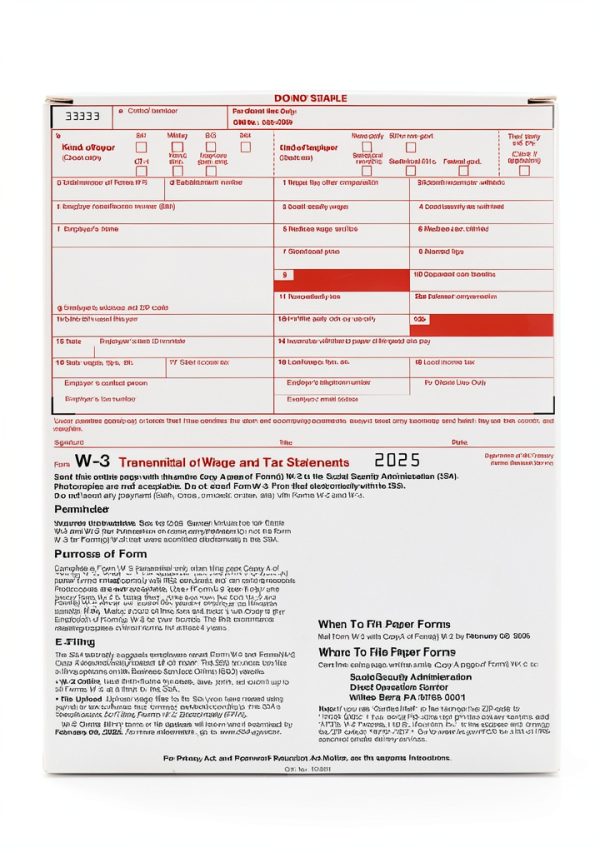 W2 Forms 2025, 6 Part Tax Forms, 25 Employee Kit of Laser Forms Designed for QuickBooks and Accounting Software, 25 Self Seal Envelopes Included-5