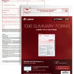 Adams 1096 Forms 2025, 1-Part Summary Transmittal Forms for 25 Recipients, Compatible with Inkjet & Laser Printers, 25 Sets per Pack, IRS Compliant (1017226)-0