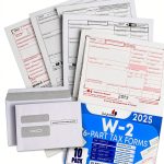 W2 Forms 2025 Dutymark 6-Part Laser Tax Forms Kit for 10 Employees-0
