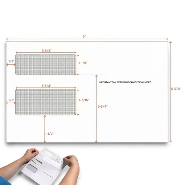 Blue Summit 1099 MISC Forms 2025 with Envelopes, 1099-MISC 4 Part Tax Forms Kit, 50 Vendor Kit of Laser Forms, Compatible with QuickBooks and Accounting Software, 50 Self Seal Envelopes Included-2