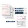 1099 MISC Forms 2025 Kit Blue Summit Supplies 25 Vendor Laser Paper-1