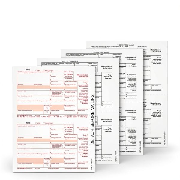 Adams 1099 MISC Forms 2025, 4-Part Kit for 26 Recipients, Inkjet/Laser Printer Compatible, Includes 3 1096 Forms, 26 Self-Seal Security Envelopes, Access to Adams Tax Forms Helper (1017228)-5