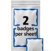 Avery Customizable Name Tags White Blue Border Badges 100 Removable-2