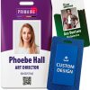 Custom Print Employee ID Badge, Double Sided with Name, Photo, Logo, and Barcode – Unique Photo ID Card Solution (ID Vertical)-0