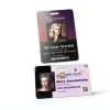 Custom Print Employee ID Badge, Double Sided with Name, Photo, Logo, and Barcode – Unique Photo ID Card Solution (ID Vertical)-2