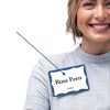 Avery Customizable Name Tags White Blue Border Badges 100 Removable-1