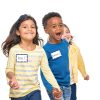 Avery Customizable Name Tags White Blue Border Badges 100 Removable-7