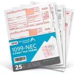 1099 NEC Tax Form Kit Blue Summit Supplies 25 Pack QuickBooks Ready-0