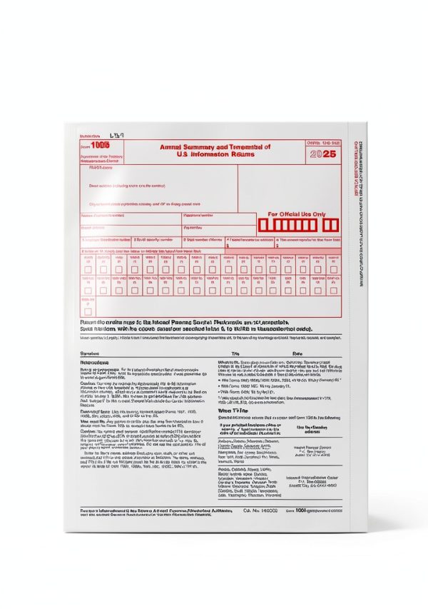 1096 Forms 2025 Blissur 25 Pack Tax Forms for QuickBooks Red Ink-2