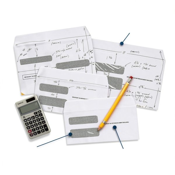 1099 NEC Envelopes Blue Summit 50 Pack Self Seal Small 3 13/16 x 8 7/8-3
