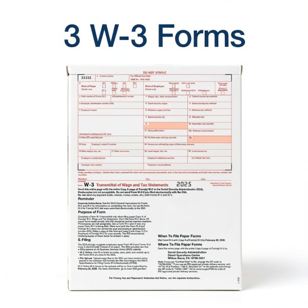 Adams W-2 Forms 6-Part Kit for 12 Employees Inkjet Laser Tax Forms-4