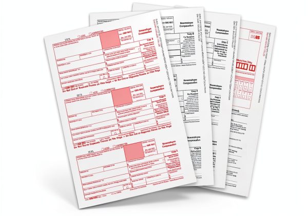 1099 NEC Forms 2025 Laser Kit ONGULS QB Compatible Tax Forms-2
