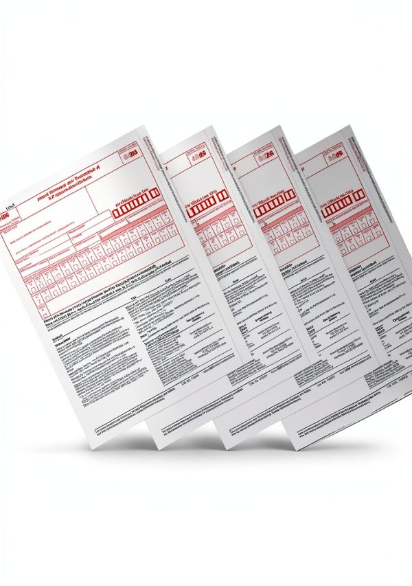1096 Forms 2025 Blissur 25 Pack Tax Forms for QuickBooks Red Ink-0