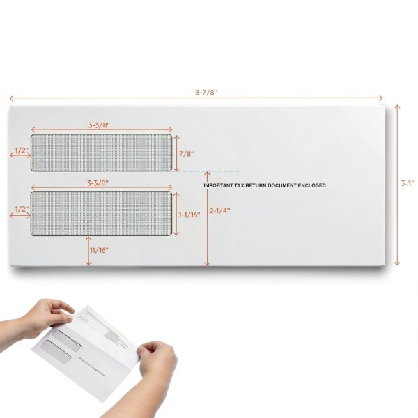 Blue Summit 1099 NEC Forms 2025 with Envelopes, 25 2025 1099 NEC Tax Forms, 4 Part Kit, Compatible with QuickBooks and Accounting Software, 25 Self Seal Envelopes with 3 1096 Included-2